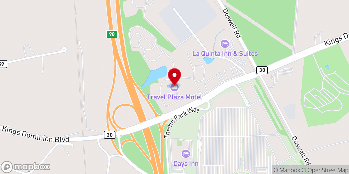 Map showing location of Doswell Truck Stop