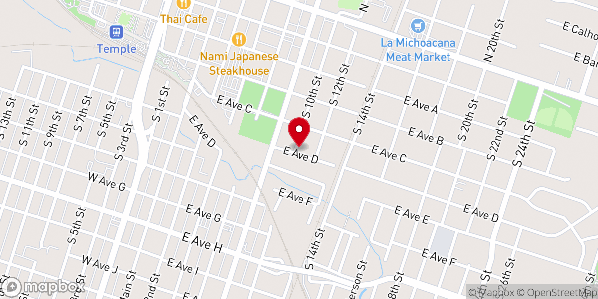 Map showing location of Corinth Missionary Baptist Church
