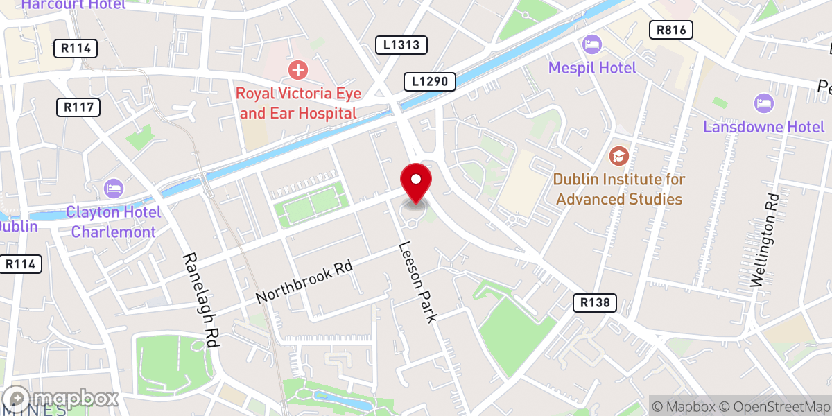 Map showing location of Romanian Orthodox Church, Dublin