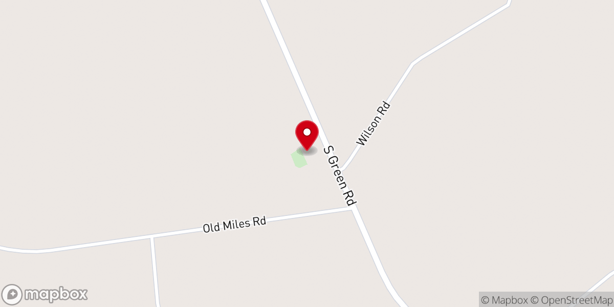 Map showing location of St John United Methodist Church
