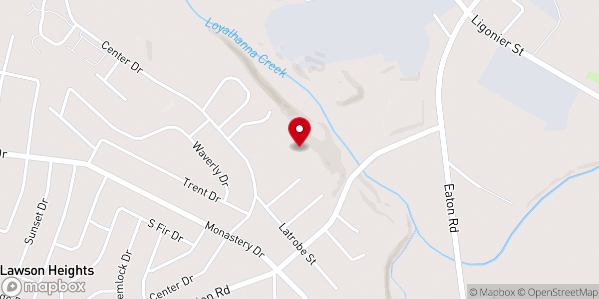 Map showing location of Carmelite Monastery