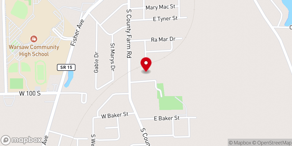 Map showing location of Pentecostal Lighthouse Church