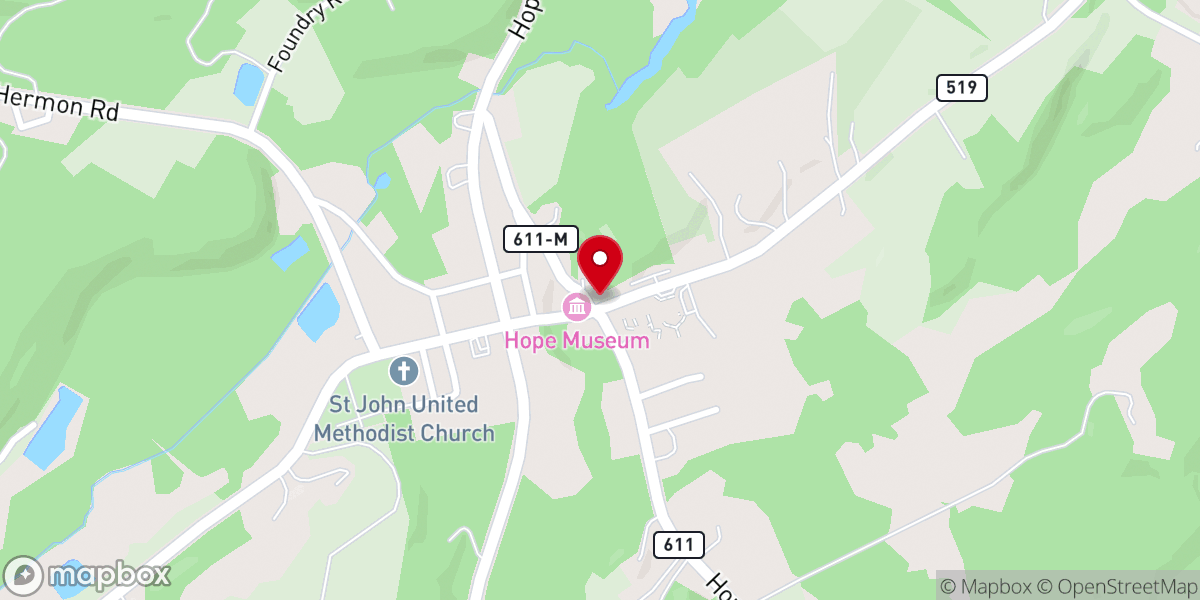 Map showing location of The Inn At Millrace Pond