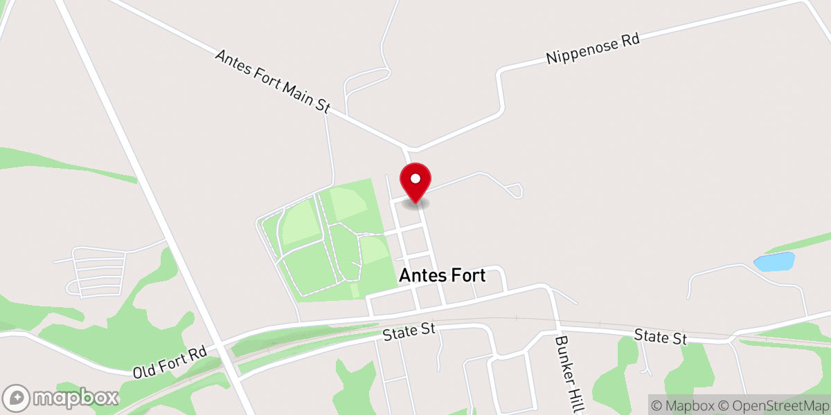 Map showing location of Assembly of god