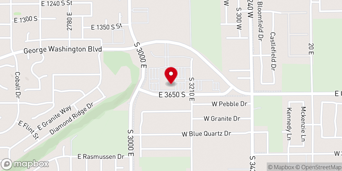Map showing location of Red Cliffs Utah Temple
