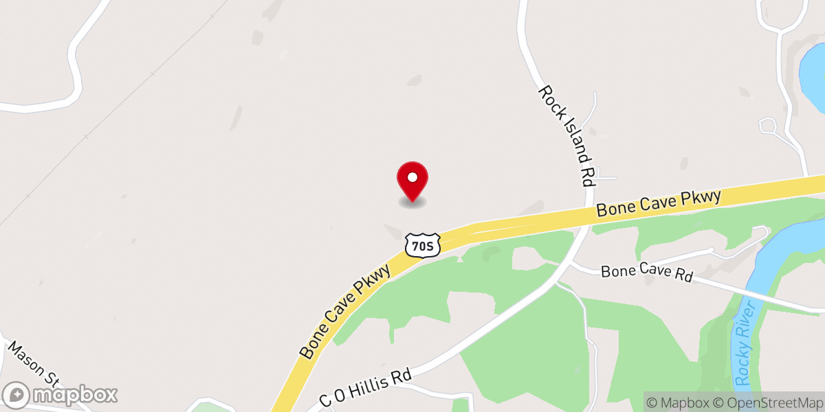 Map showing location of Friendship the Baptist Church