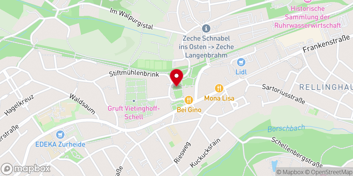 Map showing location of St. Lambertus