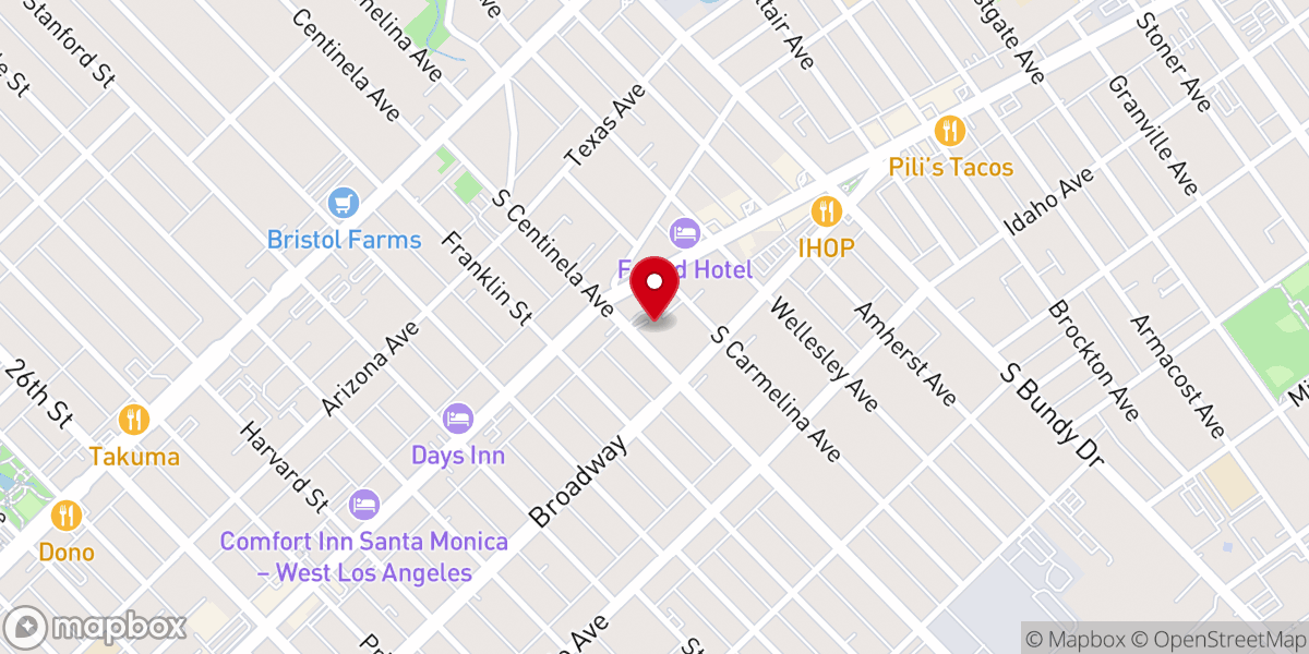 Map showing location of Westside Baptist Church Sbc