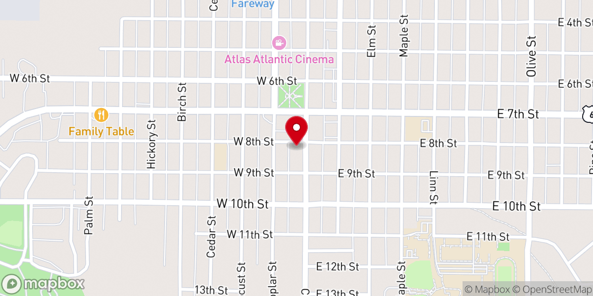 Map showing location of Holy Grail Antiques