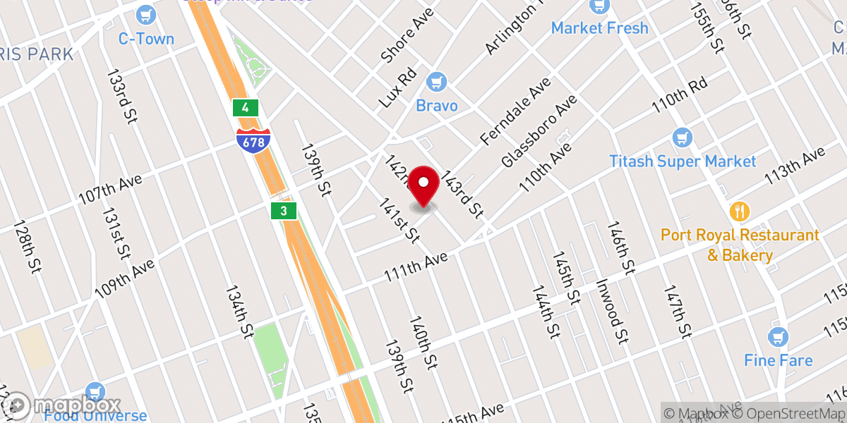 Map showing location of Joy Church DLCF