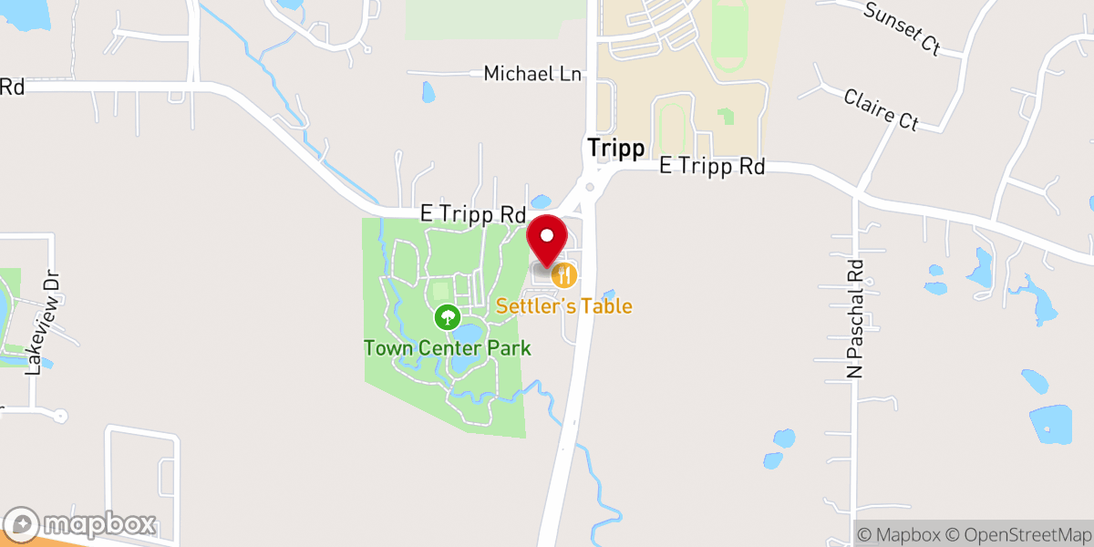 Map showing location of Trinity Presbyterian Church, PCA