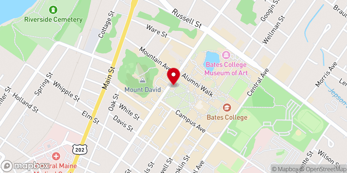 Map showing location of The Peter J. Gomes Chapel
