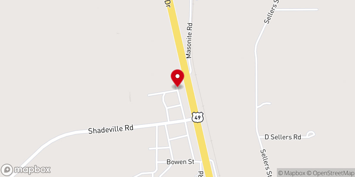 Map showing location of New Prospect Missionary Baptist Church
