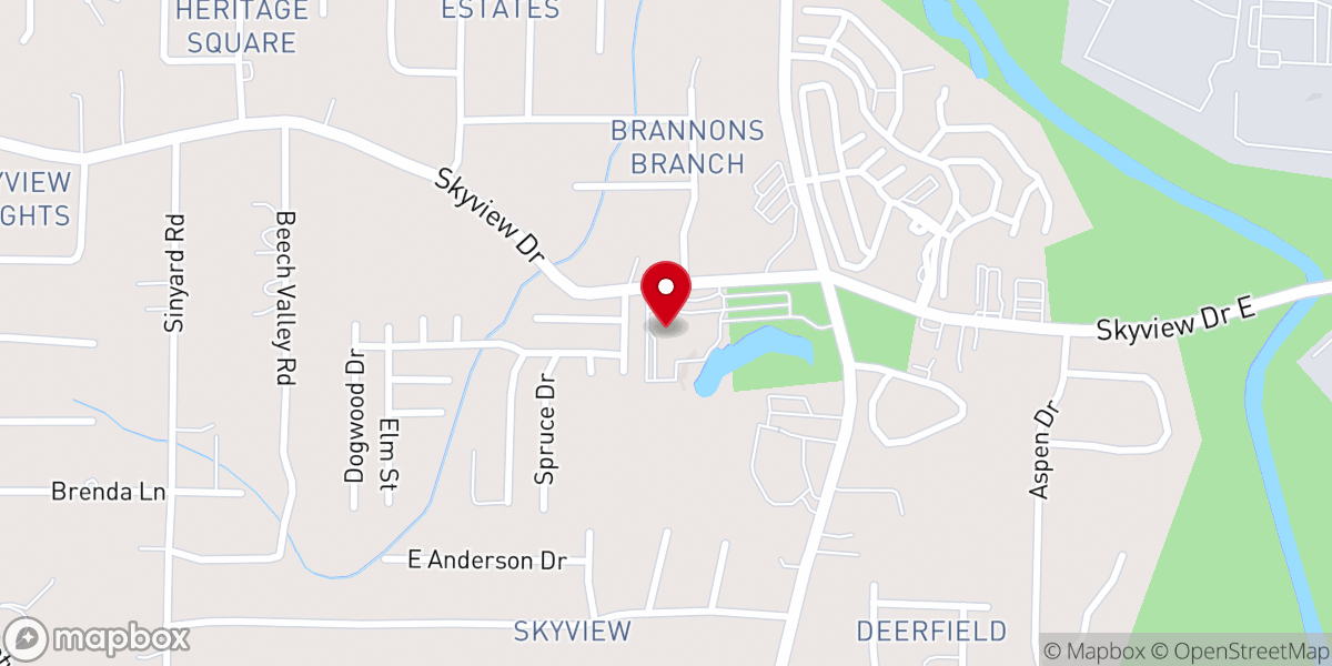 Map showing location of Atlanta West Pentecostal Church