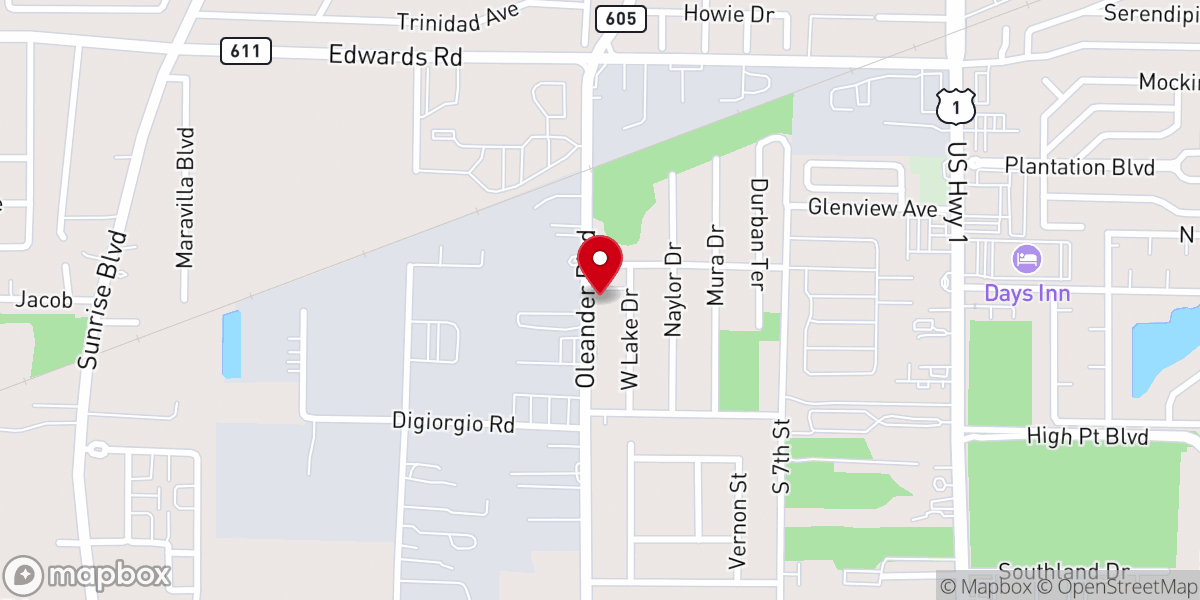 Map showing location of Revival Church to the Nationa