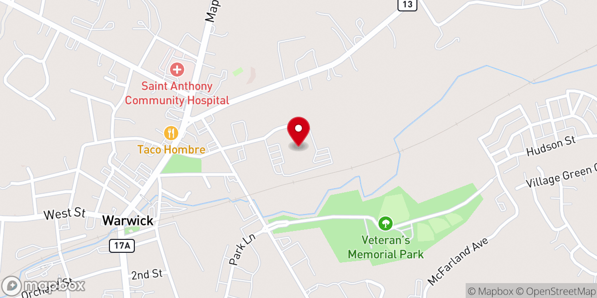 Map showing location of Renzo Gracie Brazilian Jiu-Jitsu of Warwick