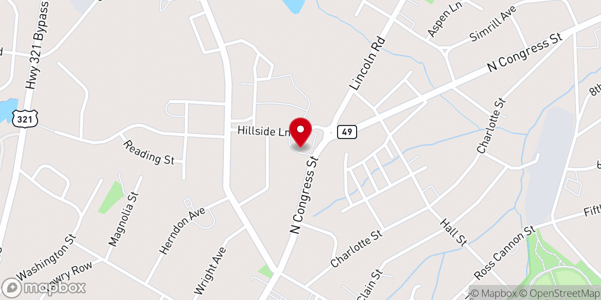 Map showing location of Abiding Presence Lutheran Church