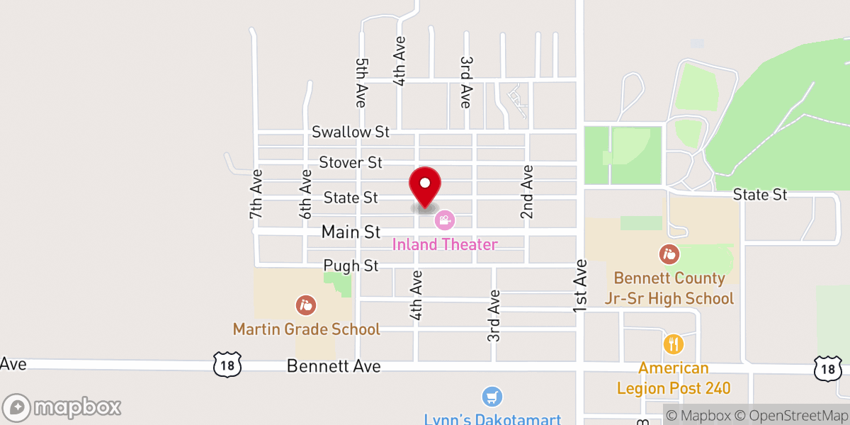 Map showing location of Lindsey Memorial