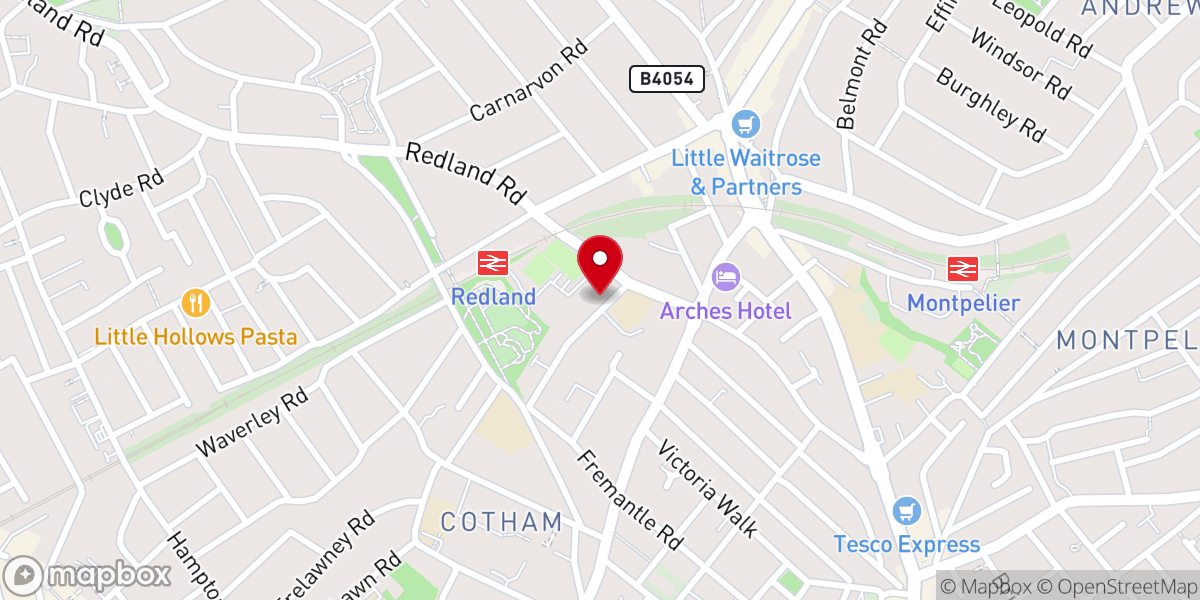 Map showing location of City Church Bristol - Cotham