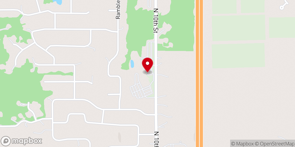 Map showing location of Centerpoint Church