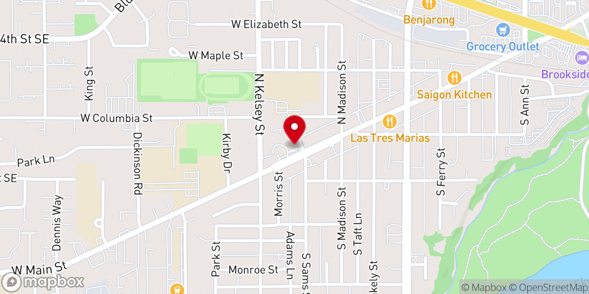 Map showing location of Purdy & Kerr Chapel