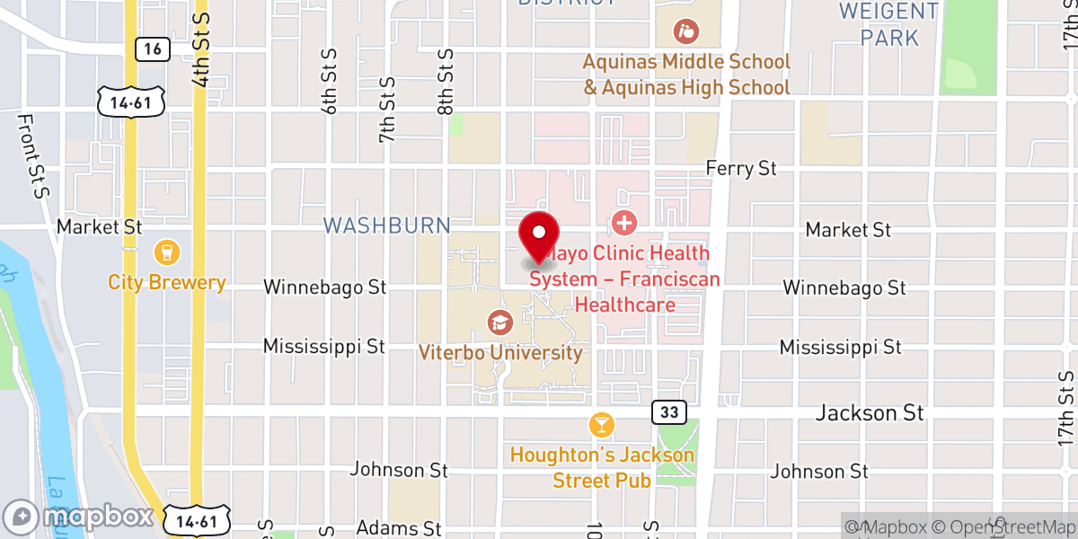 Map showing location of Franciscan Sisters Of Perpetual Adoration Motherhouse
