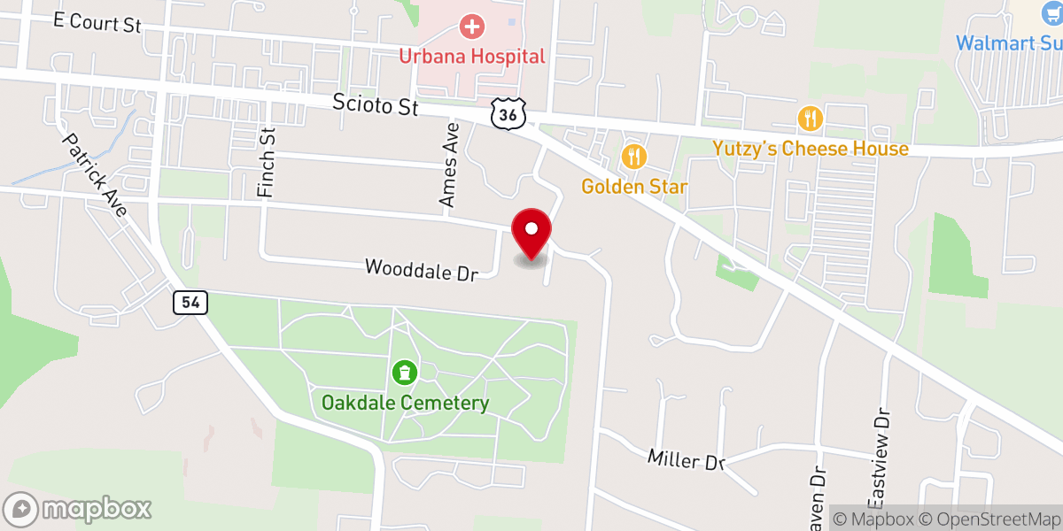 Map showing location of Warner David