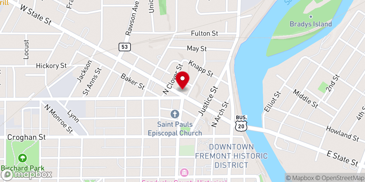 Map showing location of Corporate Anointing Ministries