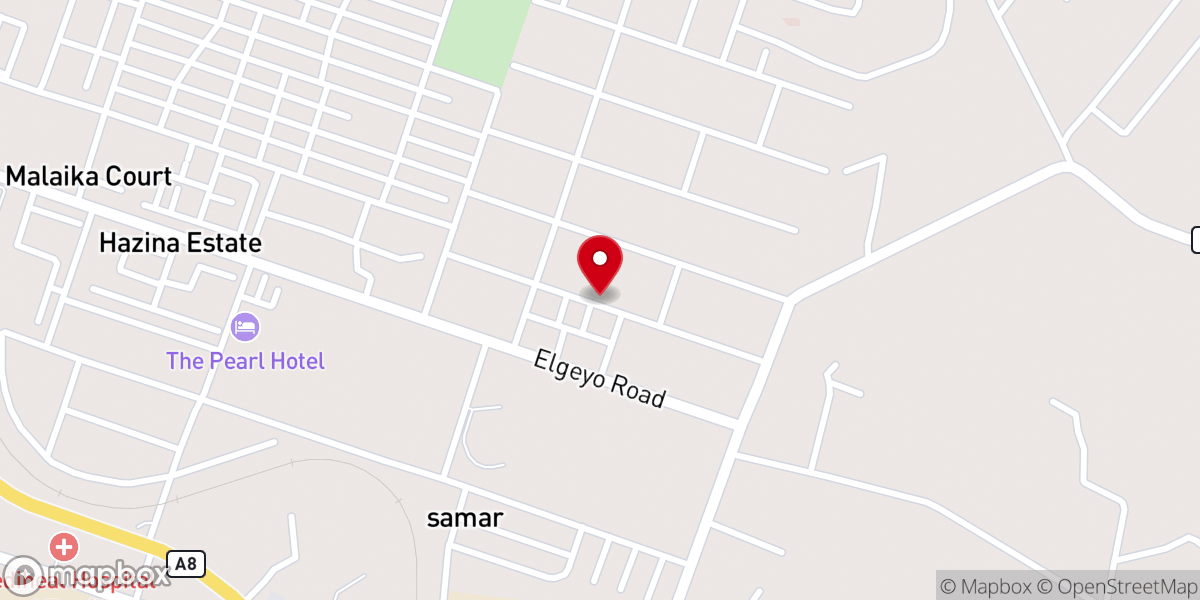 Map showing location of Neema Worship Centre KAG