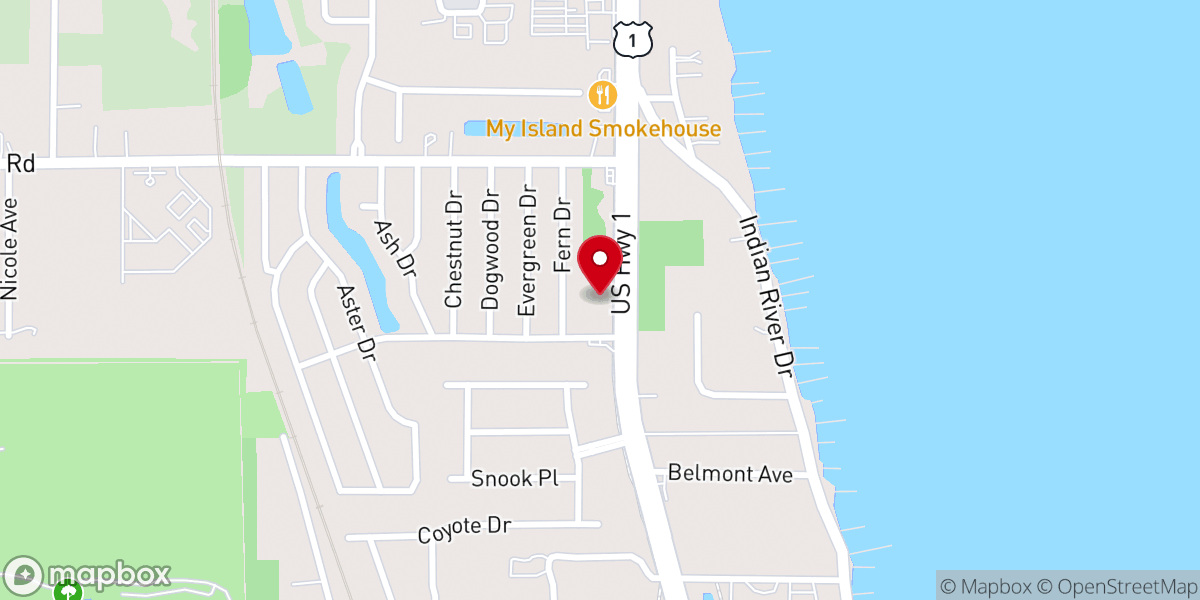 Map showing location of United States Postal Service