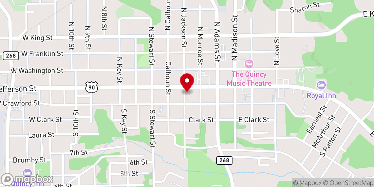 Map showing location of Agape Christian Fellowship Center