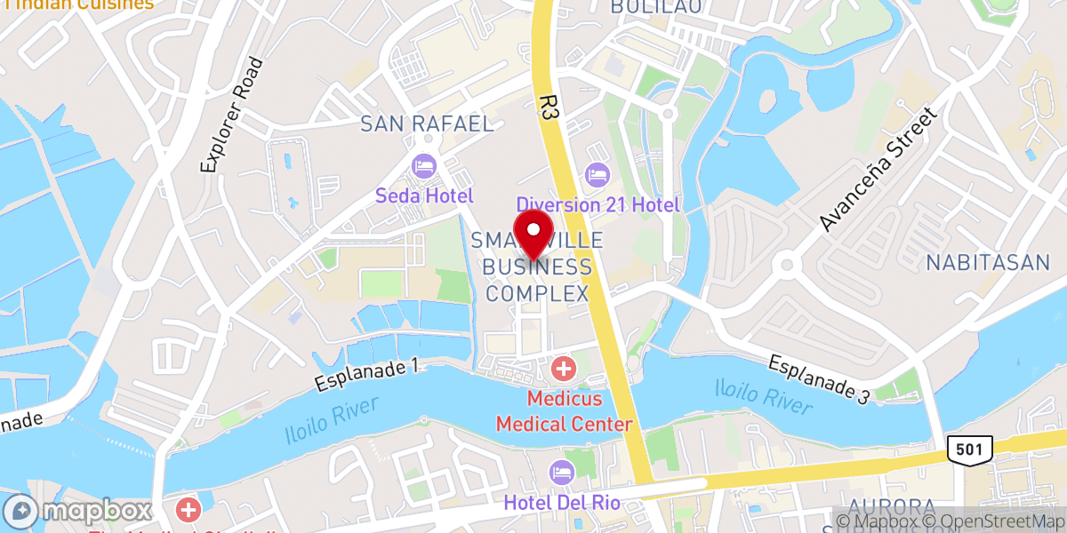 Map showing location of Iloilo Christian & Missionary Alliance Church