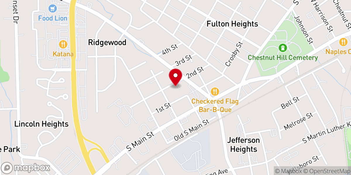 Map showing location of Salisbury Church of God