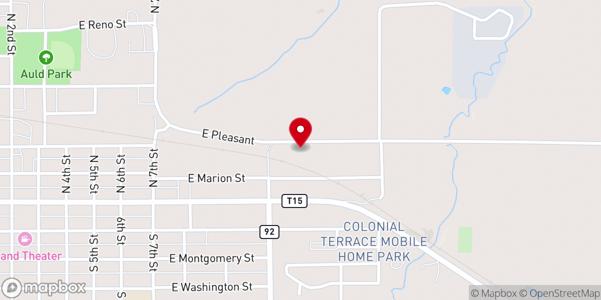 Map showing location of Community Foursquare Church