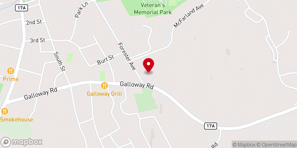 Map showing location of Warwick Ecumenical Food Pantry - Food Distribution Center