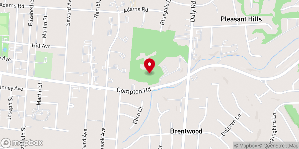Map showing location of First Baptist Church of Mt Healthy