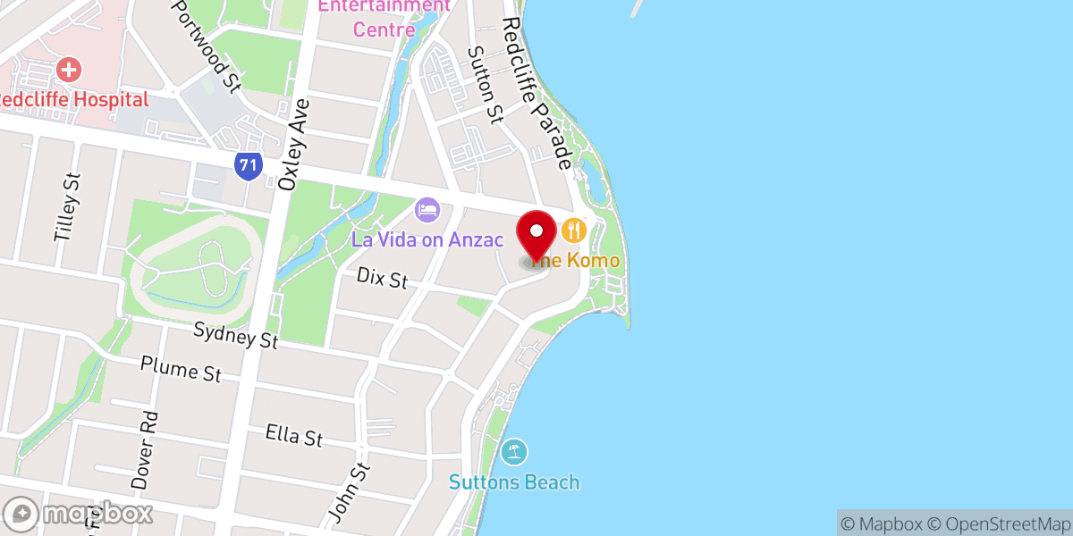 Map showing location of St. Mary's Anglican Church