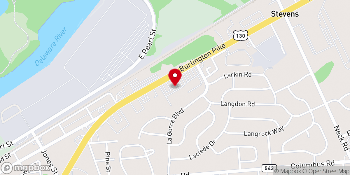 Map showing location of New Vision Christian Church