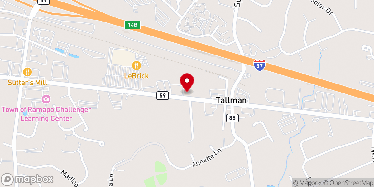 Map showing location of Ramapo Seventh-day Adventist Church