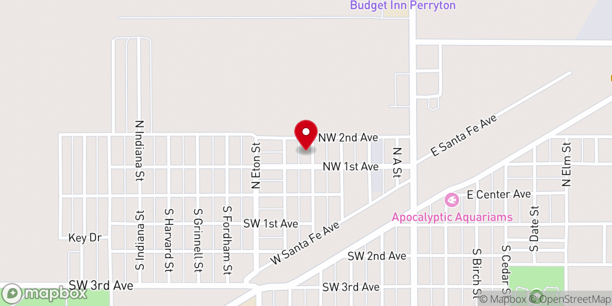 Map showing location of Word of Life Church