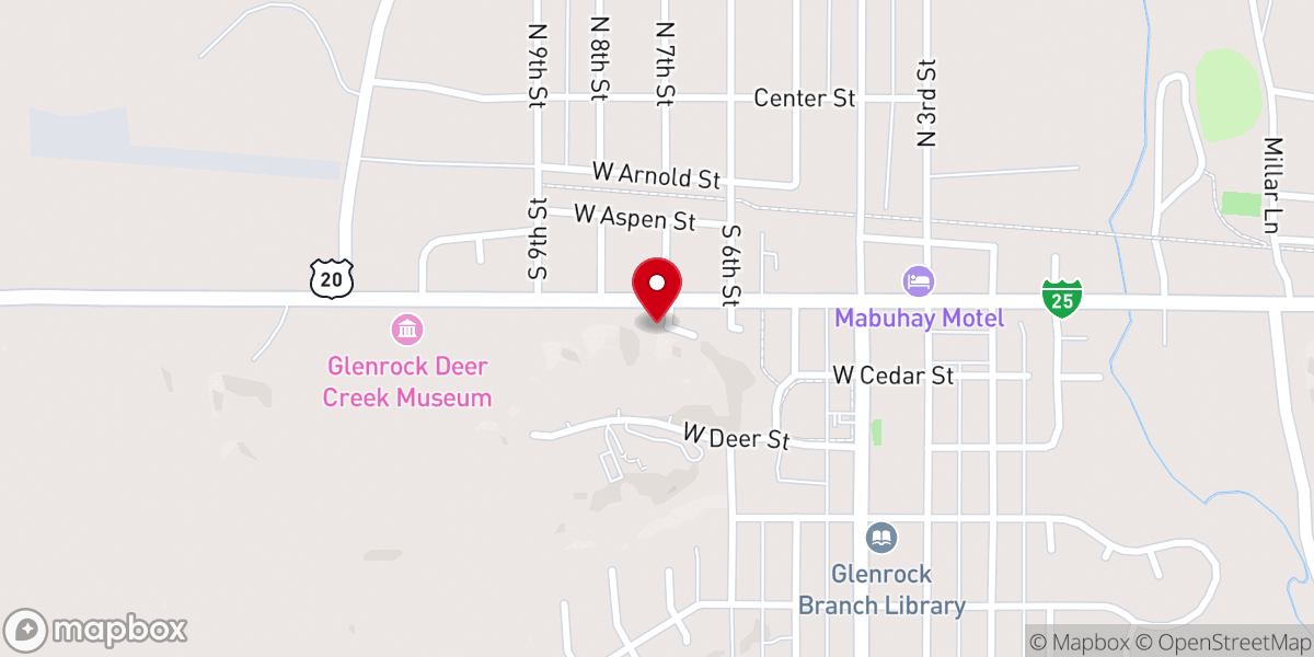Map showing location of CEF Wyoming