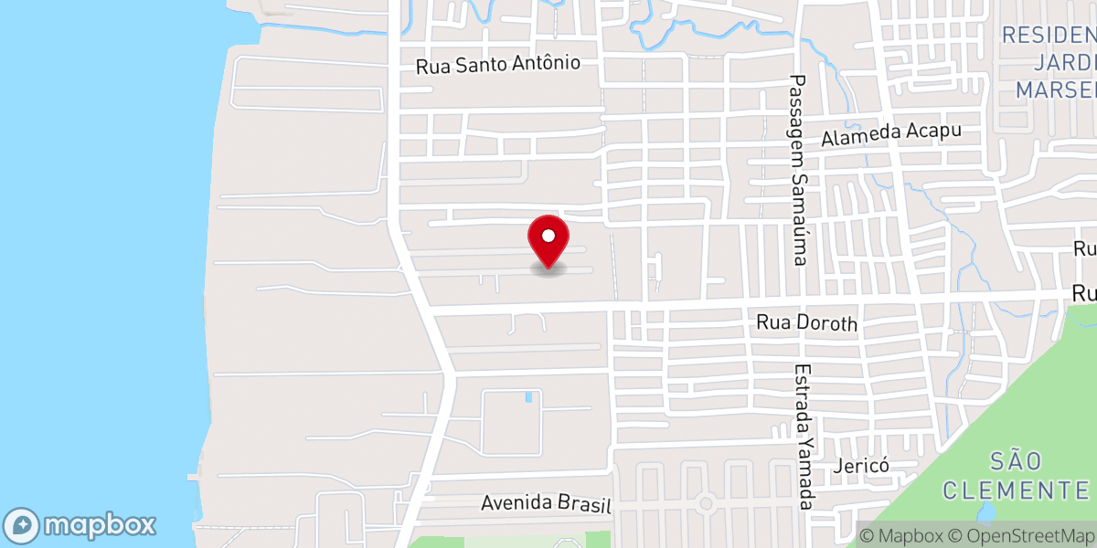 Map showing location of Igreja Pentecostal Porta da-Ministério Refúgio das Águas