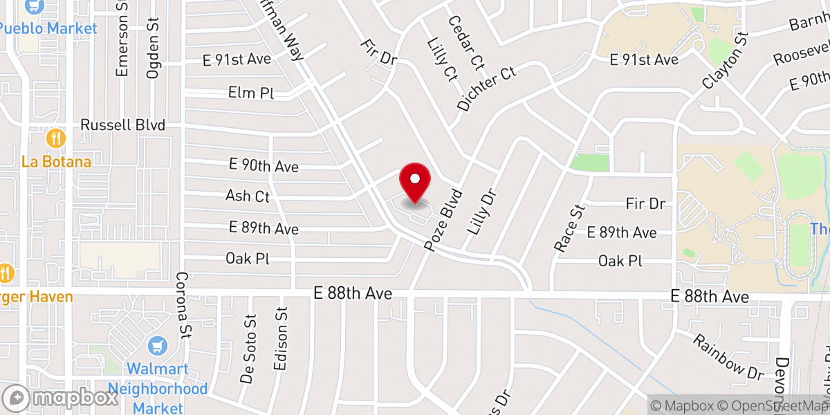 Map showing location of The Harvest Ministries