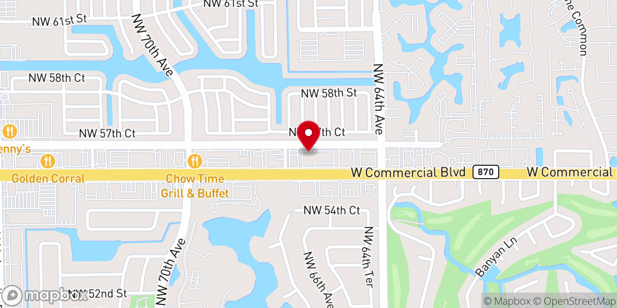 Map showing location of South Florida Global Methodist Church