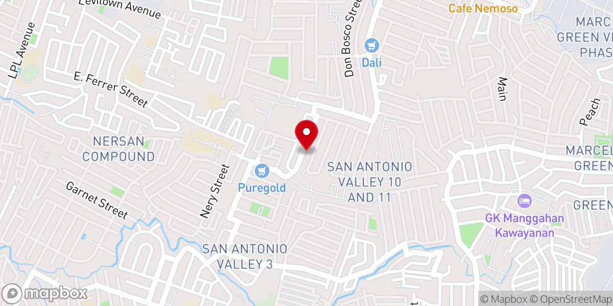 Map showing location of Society Bible Baptist Church Parañaque
