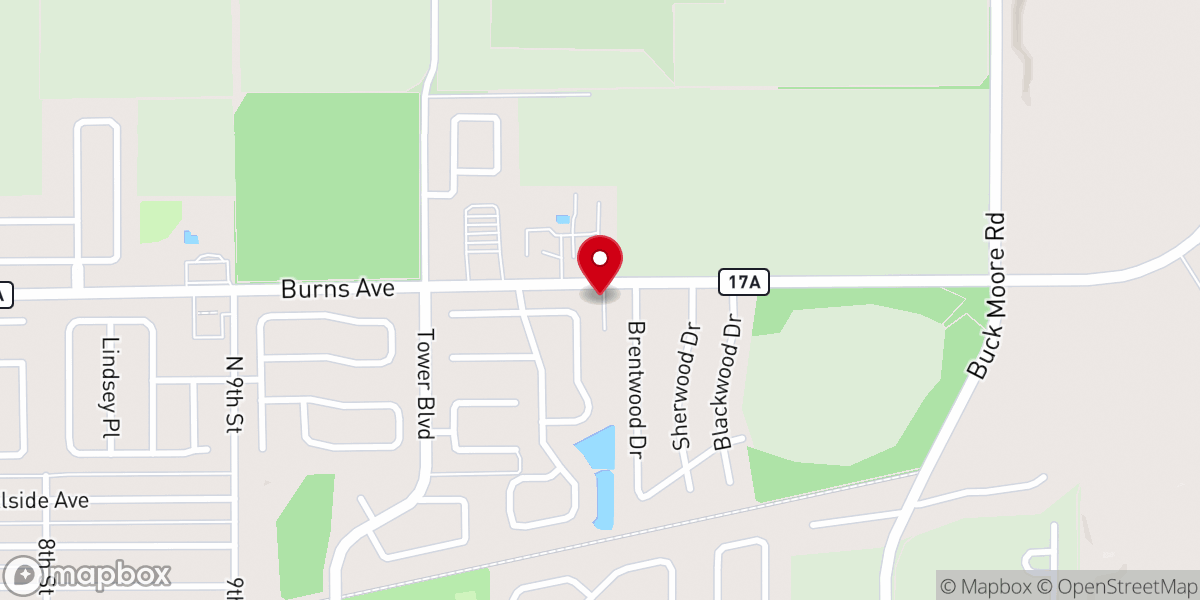 Map showing location of Starlight Temple Missionary Baptist Church