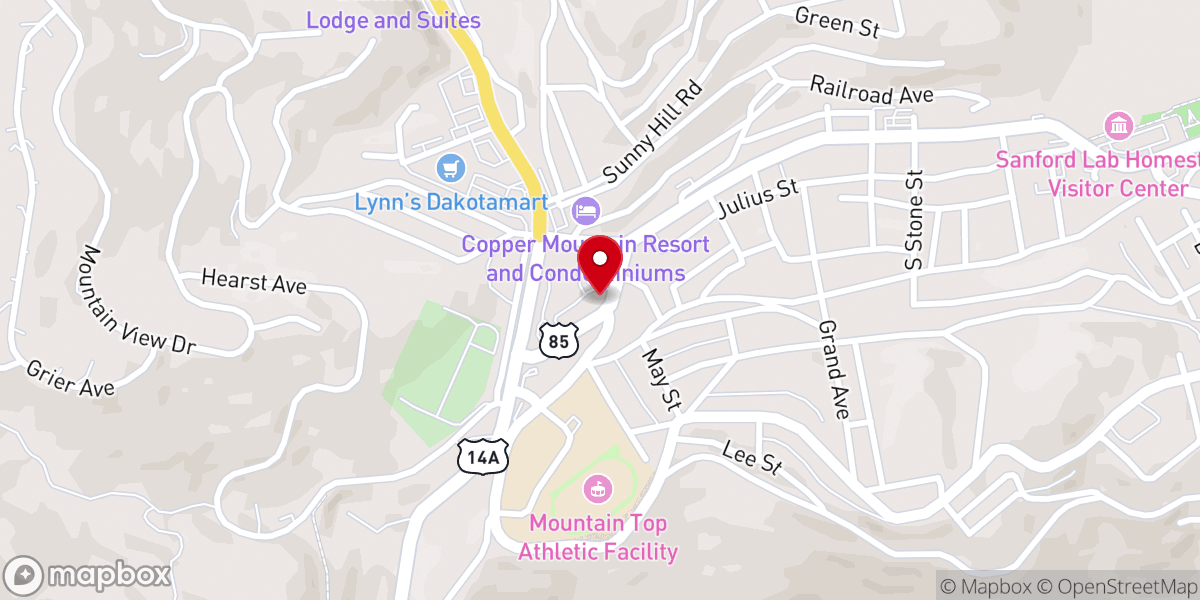 Map showing location of Lord's Cupboard