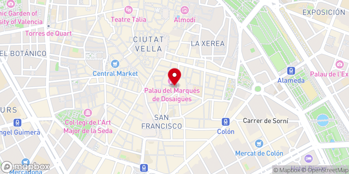 Map showing location of Iglesia de San Juan de la Cruz