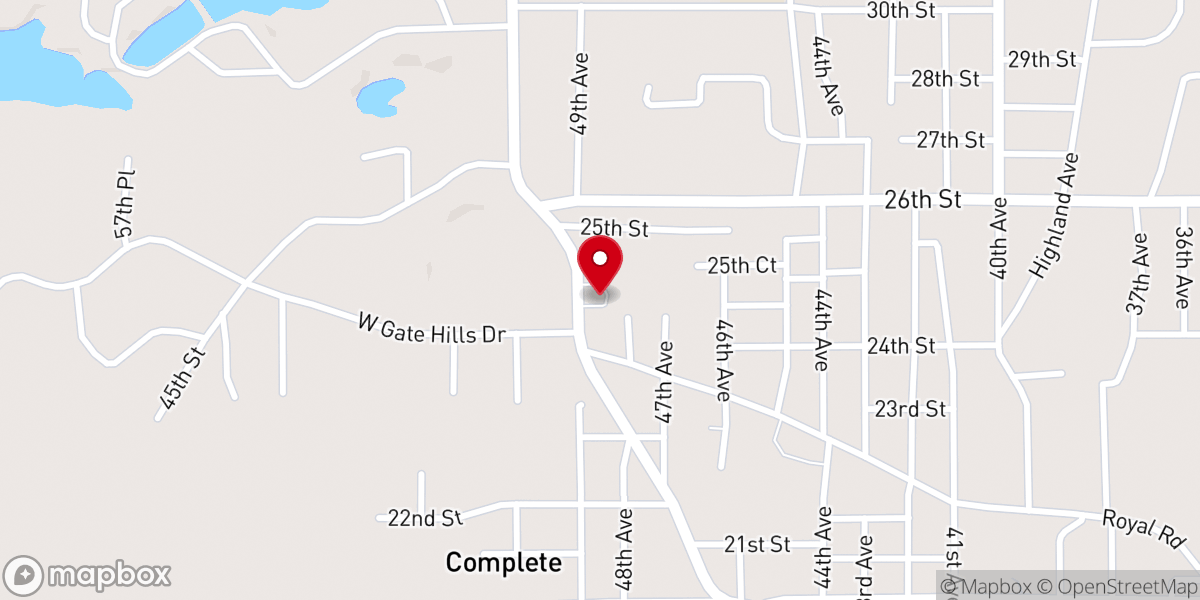 Map showing location of Christian Fellowship Church