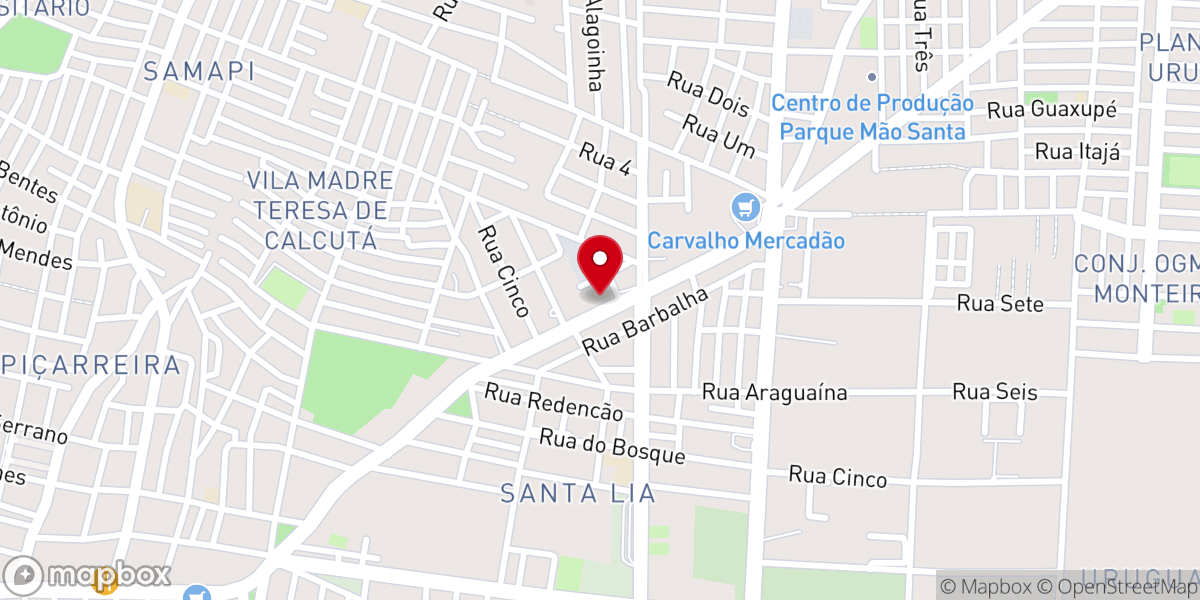 Map showing location of Assembléia de Deus Fogo Para As Nações